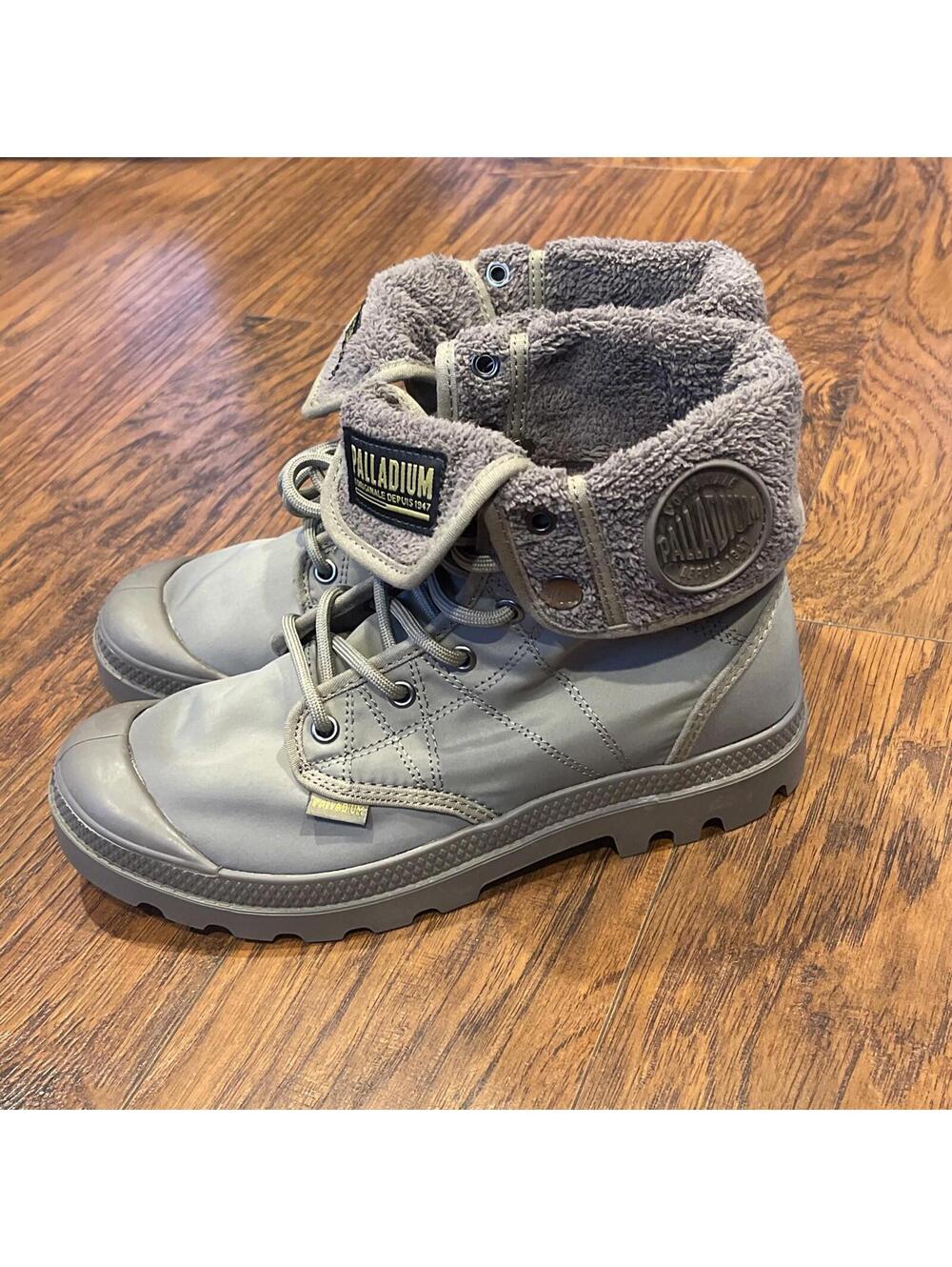 Palladium Womens Size 9.5 Pallabrouse Baggy Chukka Boots Army Green